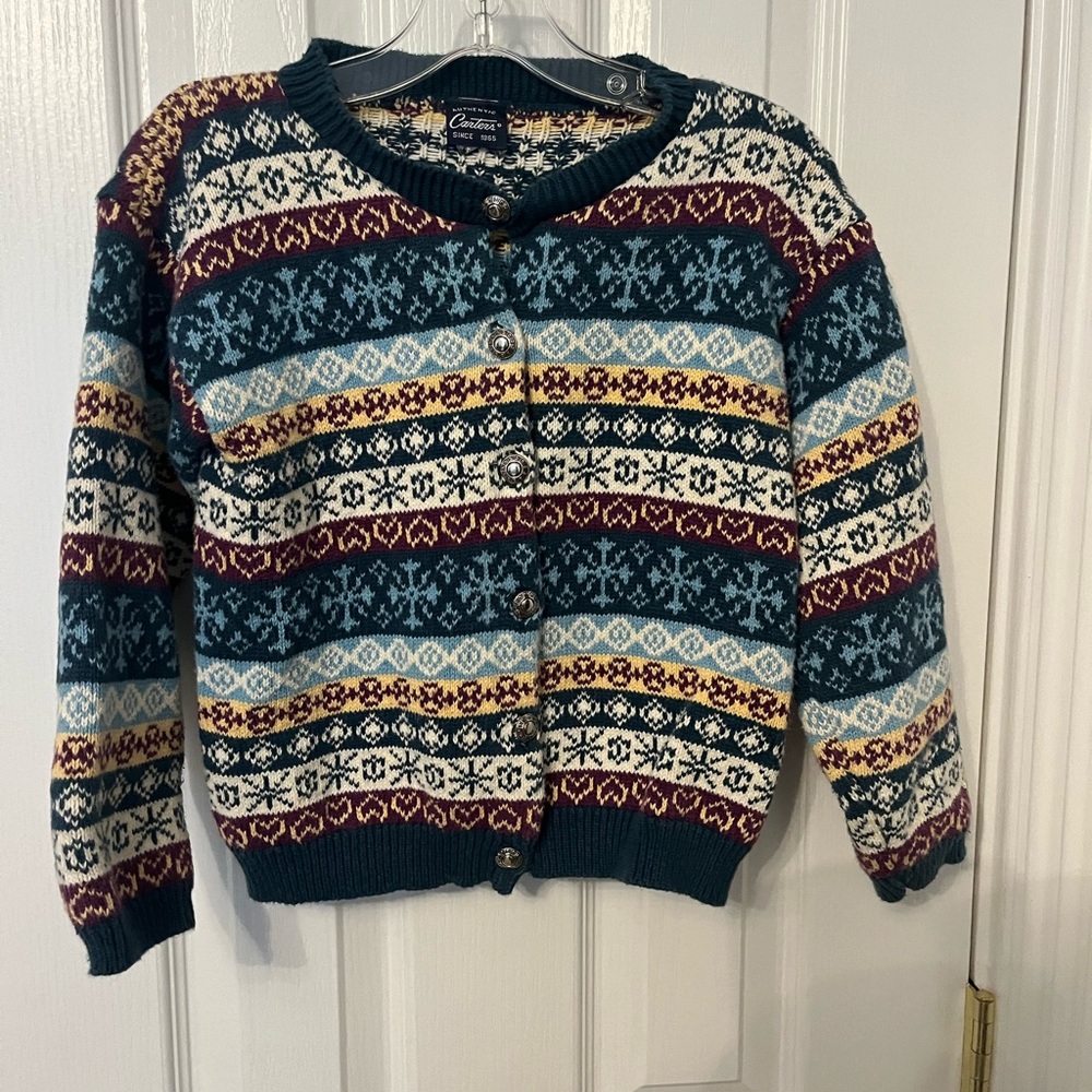 Vintage Carter’s all cotton cardigan sweater
